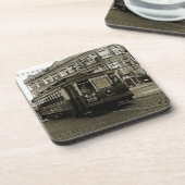 シカゴ63RDと西部1952 TROLLEY ART SEPIA コースター (左側)