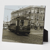 シカゴ63RDと西部1952 TROLLEY ART SEPIA フォトプラーク (側面)