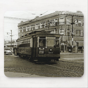 シカゴ63RDと西部1952 TROLLEY ART SEPIA マウスパッド