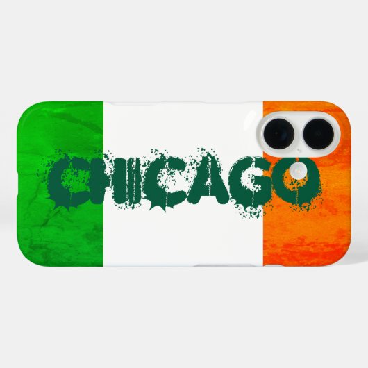 シカゴ アイルランド系アメリカ人の文化遺産 - 聖パトリックの日 Case-Mate iPhoneケース (裏面 (横))
