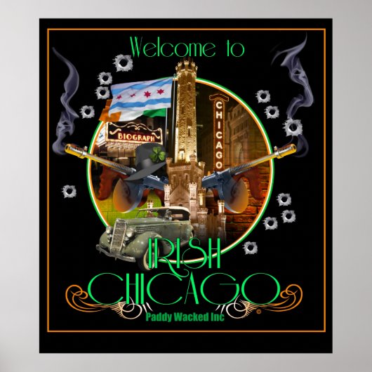 シカゴ・アイルランド語1920年 ポスター (正面)