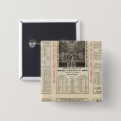 シカゴ·アンド·アルトン鉄道3 缶バッジ (正面&裏面)