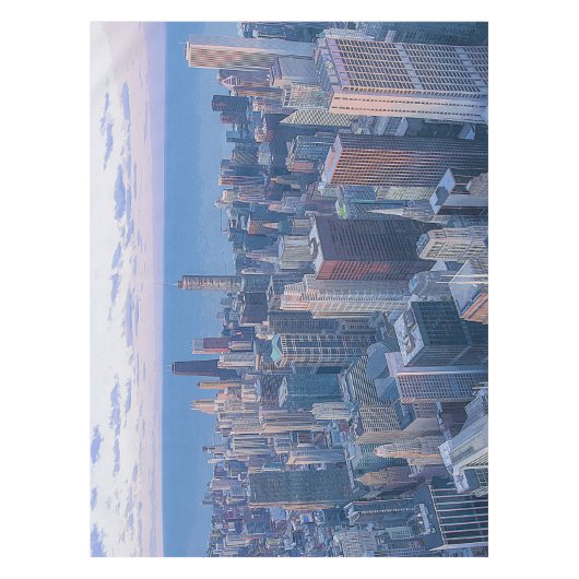シカゴ·アーキテクチャ建物のアートワーク| テーブルクロス (正面)
