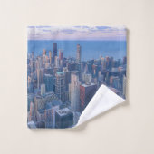 シカゴ·アーキテクチャ建物のアートワーク| バスタオルセット (ウォッシュタオル)