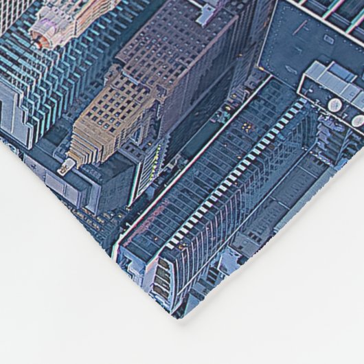 シカゴ·アーキテクチャ建物のアートワーク| フリースブランケット (角)