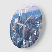 シカゴ·アーキテクチャ建物のアートワーク| ラージ壁時計 (傾斜)