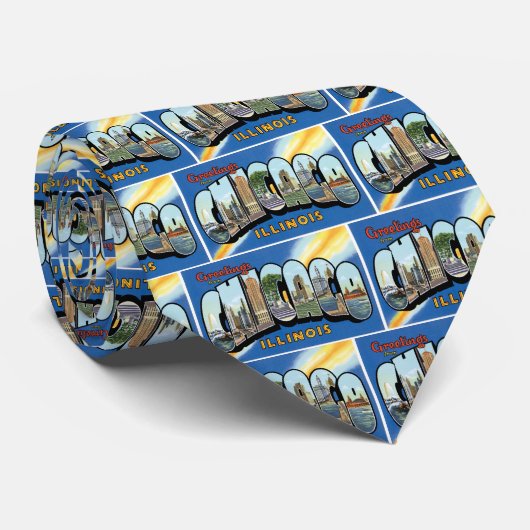 シカゴ、イリノイからの挨拶! ネクタイ (ロール)