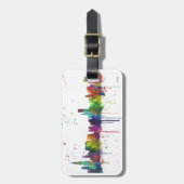 シカゴ、イリノイのスカイライン ラゲッジタグ (正面縦)