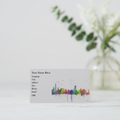 シカゴ、イリノイのスカイライン 名刺 (スタンド正面)