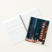 シカゴ・イリノイのネオン・サイン・アット・ナイト ノートブック (内部)