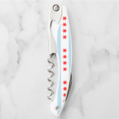 シカゴ、イリノイの旗 ソムリエナイフ (正面)