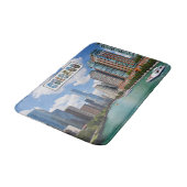 シカゴ・イリノイ川スカイライン旅行写真 バスマット (アングル)