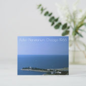 シカゴ・イリノイ州アドラー・プラネタリウムヴィンテージ1966 ポストカード (スタンド正面)