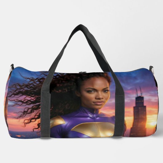 シカゴ - イリノイ州 ダッフルバッグ (正面)