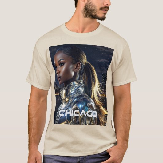 シカゴ - イリノイ州 Tシャツ (正面)