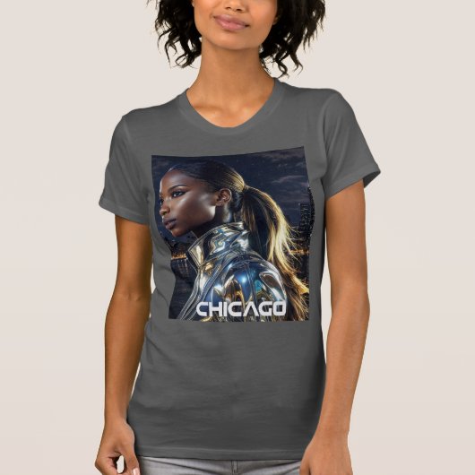 シカゴ - イリノイ州 Tシャツ (正面)