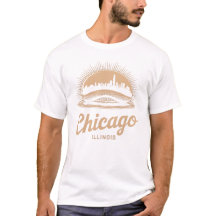 シカゴ イリノイ州 The Bean Tシャツ
