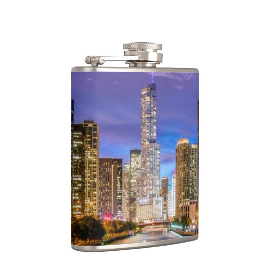 シカゴ・イリノイ市の夜 フラスク (右)