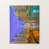 シカゴ·イリノイ市街並み。 ジグソーパズル (縦)