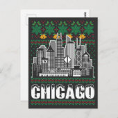 シカゴ・イリノイ醜いクリスマス ポストカード (正面/裏面)