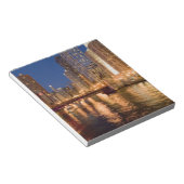 シカゴ、イリノイ、スカイライン、シカゴ川の2地点 ノートパッド (アングル)