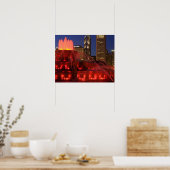 シカゴ、イリノイ、バッキンガム泉 ポスター (キッチン)