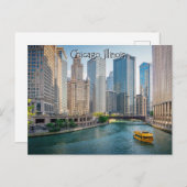 シカゴ・イリノイ・リバーウェイ ポストカード (正面/裏面)