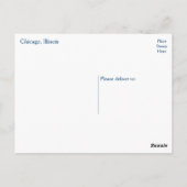 シカゴ・イリノイ( IL )ネイビー・ピア観覧車USA ポストカード (裏面)