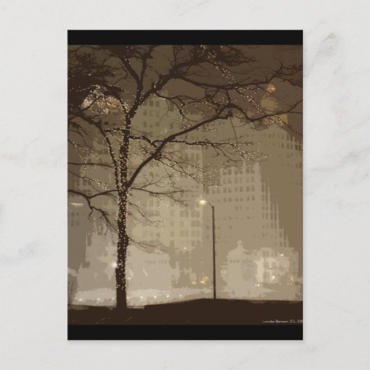 シカゴ・ウィンター ポストカード (正面)