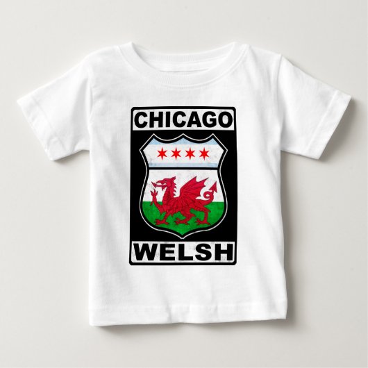 シカゴ ウェールズ アメリカン ベビーTシャツ (正面)