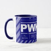 シカゴ・エグゼクティブ空港 PWK マグ (左)