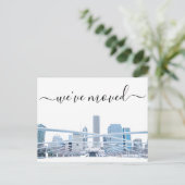 シカゴ・オフィス移動案内はがき 案内ポストカード (スタンド正面)