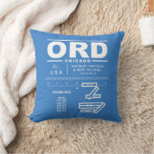 シカゴ・オヘア国際空港 ORD クッション (ブランケット)
