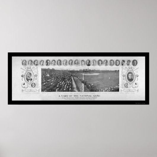 シカゴ・カブス野球チャンピオンズ写真1907 ポスター (正面)