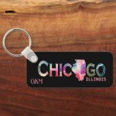 シカゴ – カラフル キーホルダー (裏面)