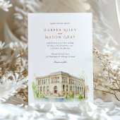 シカゴ・カルチャーセンターでの結婚式 招待状