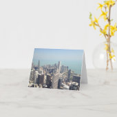 シカゴ·カードの航空白の空写真 カード (黄色い花)