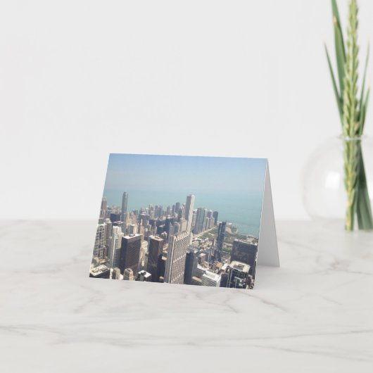 シカゴ·カードの航空白の空写真 カード (正面)