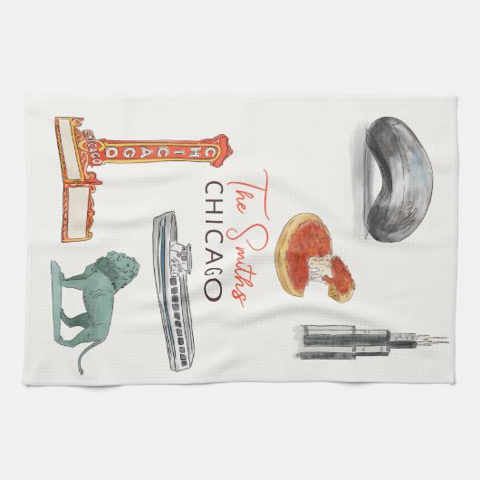 シカゴ キッチンタオル (横)
