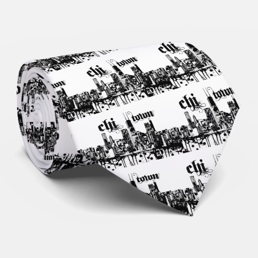 シカゴ"キー町"はあなたの都市のために置きました ネクタイ (ロール)