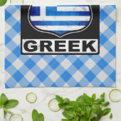 シカゴ・ギリシャ・アメリカ キッチンタオル (折り畳み)