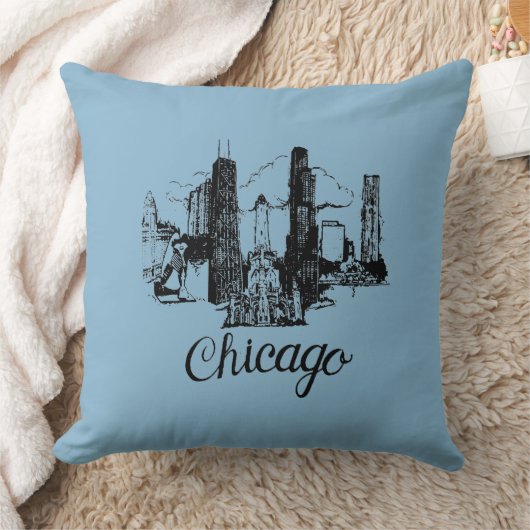シカゴ クッション (ブランケット)