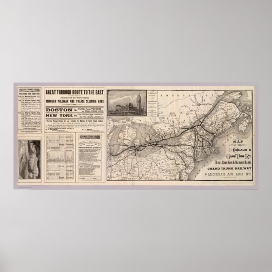 シカゴ・グランド・トランク鉄道 ポスター (正面)