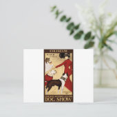 シカゴ・ケンネル・クラブの犬ショー広告のポスター ポストカード (スタンド正面)