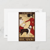 シカゴ・ケンネル・クラブの犬ショー広告のポスター ポストカード (正面/裏面)