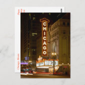 シカゴ・シアター、シカゴ・イリノイ旅行記 ポストカード (正面/裏面)