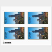 シカゴ – シアーズタワー 長方形シール (シート)