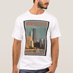 シカゴ-ジョンハンコックの中心 Tシャツ