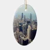 シカゴ,ジョン・ハンコックセンターとトランプタワー セラミックオーナメント (右)