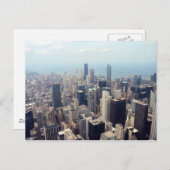 シカゴ,ジョン・ハンコックセンターとトランプタワー ポストカード (正面/裏面)